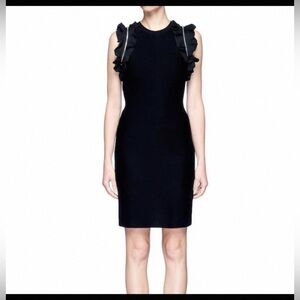 3.1 Phillip Lim black ruffles knit dress